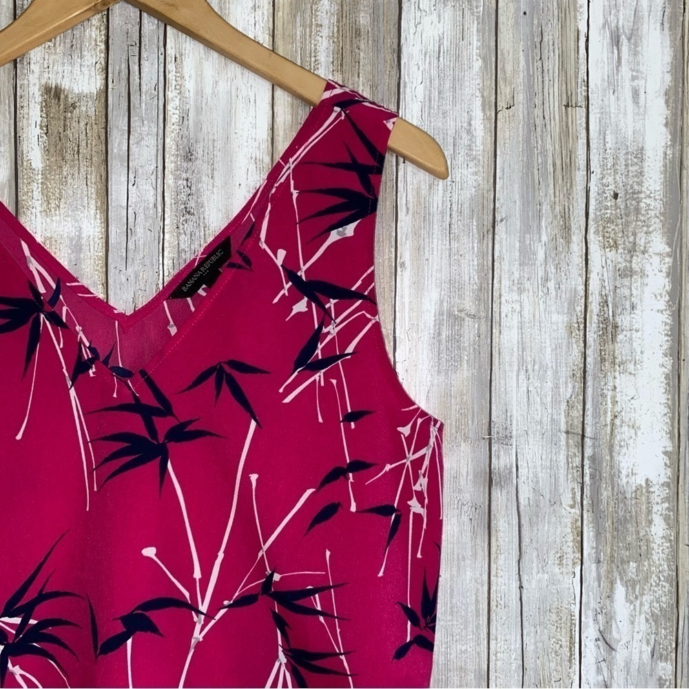 Banana Republic Pink Cinch Waist Sleeveless Blouse - Picture 2 of 5